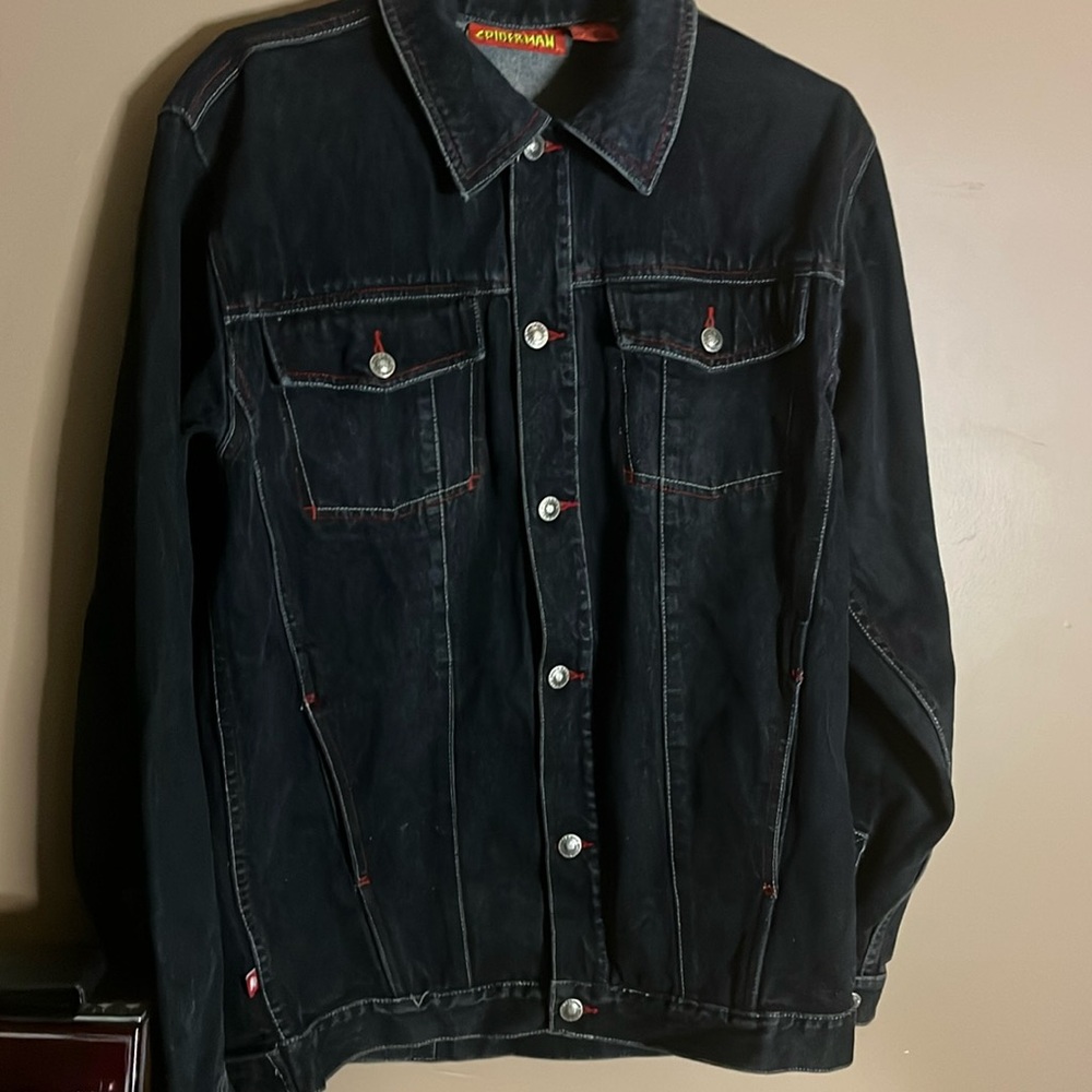 😄Vintage Spiderman Jean Jacket Ptp 22